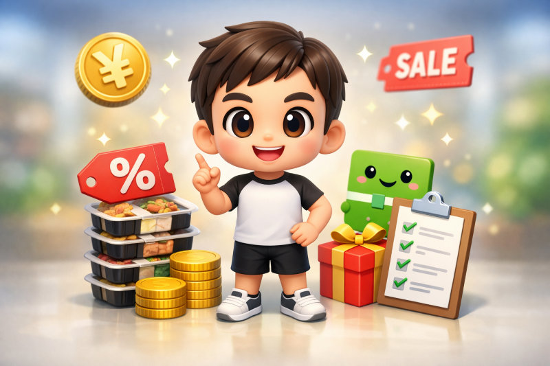 マッスルデリに案内されている割引制度の全体像を確認