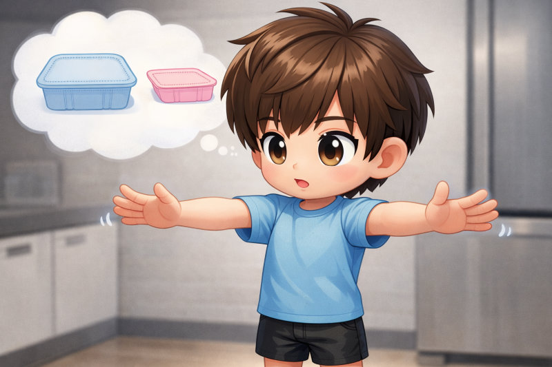 他社の冷凍宅配弁当と比べたサイズ感の違い