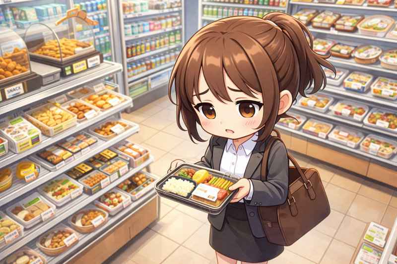 コンビニや出来合いの食事が続くと不安になる理由とは